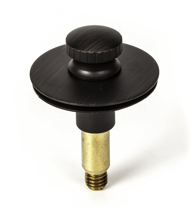 PermaFLOW PF WaterWorks Lift Lock (Push Pull) Bathtub/Bath Tub Drain Assembly with Gasket - Coarse Thread 11.5 Threads Per Inch - FREE Hair Catcher/Strainer to Eliminate Clogs;Oil Rubbed Bronze; PF0940-ORB-LL-C - Image 2
